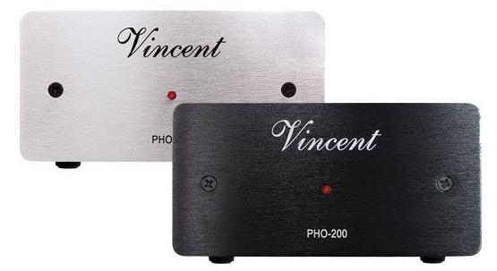 Vincent Audio PHO-200 MM, MC phono előerősítő ezüst fekete