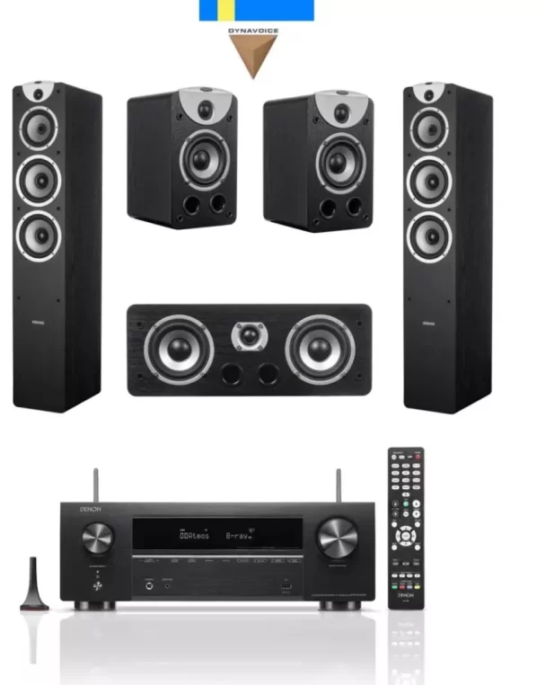 Denon AVR-X1700H 7.2 házimozi erősítő + Dynavoice Magic F-7 5.0 házimozi hangfalszett