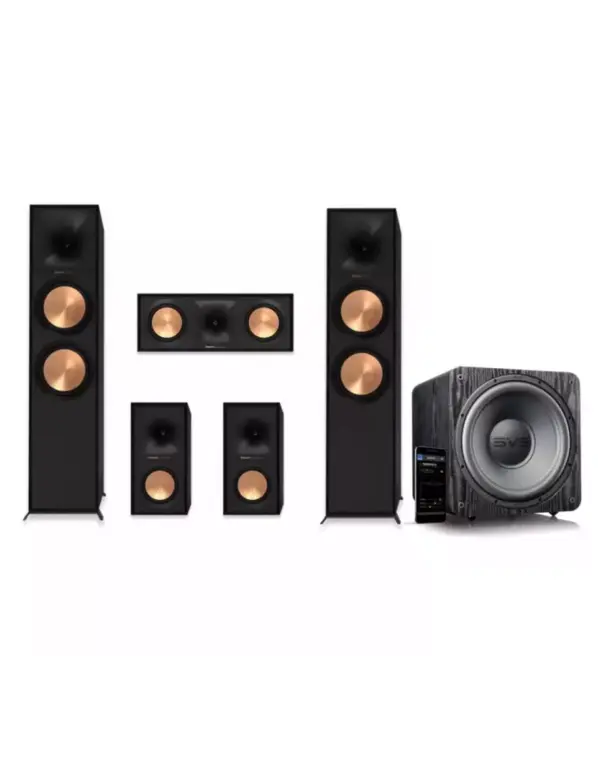 Klipsch R-800F 5.1 házimozi hangfalszett + SVS SB-1000 Pro aktív mélyláda