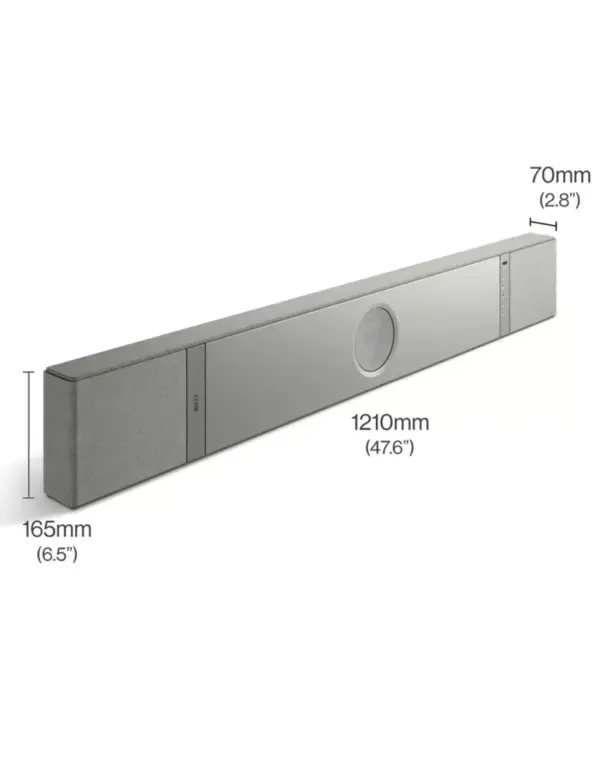 KEF XIO 5.1.2-es soundbar, hangprojektor fehér - Image 2