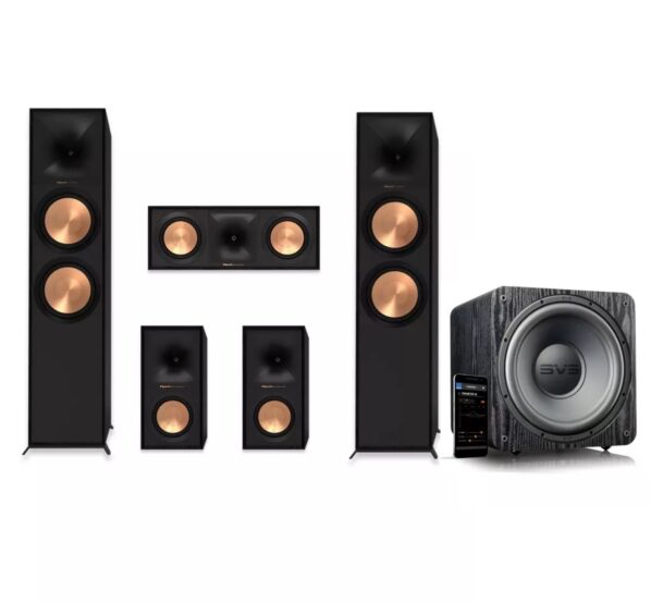 Klipsch R-800F 5.1 házimozi hangfalszett + SVS SB-1000 Pro aktív mélyláda