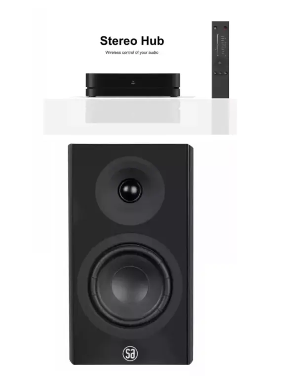 System Audio legend 5.2 Silverback aktív hangfal fekete + Sztereó Hub Vezeték nélküli vezérlő központ