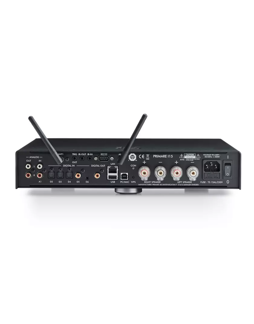 Primare I15 PRISMA MK2 sztereó erősítő, hálózati lejátszó fekete - Image 4