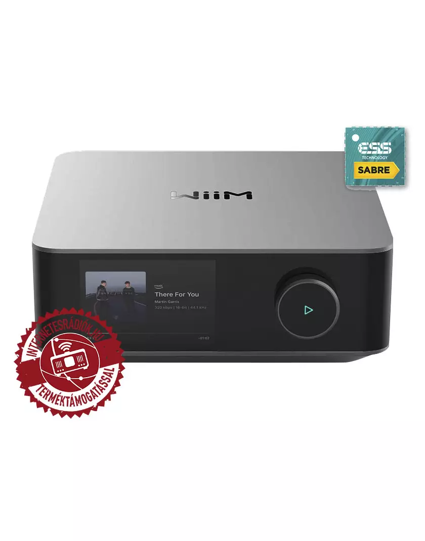 WiiM Amp Ultra hálózati audio lejátszó, sztereó erősítő szürke - Image 2