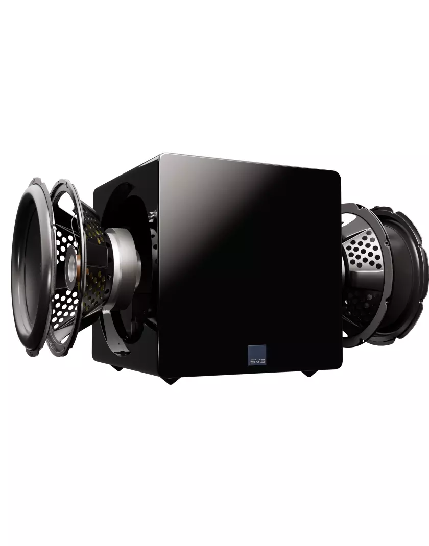SVS 3000 Micro R|Evolution aktív mélyláda magasfényű fekete - Image 3