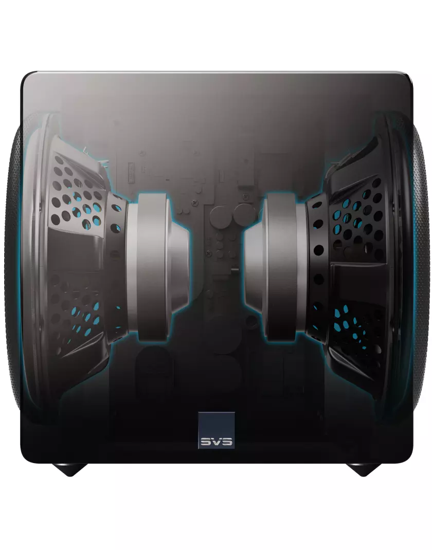 SVS 3000 Micro R|Evolution aktív mélyláda magasfényű fekete - Image 2