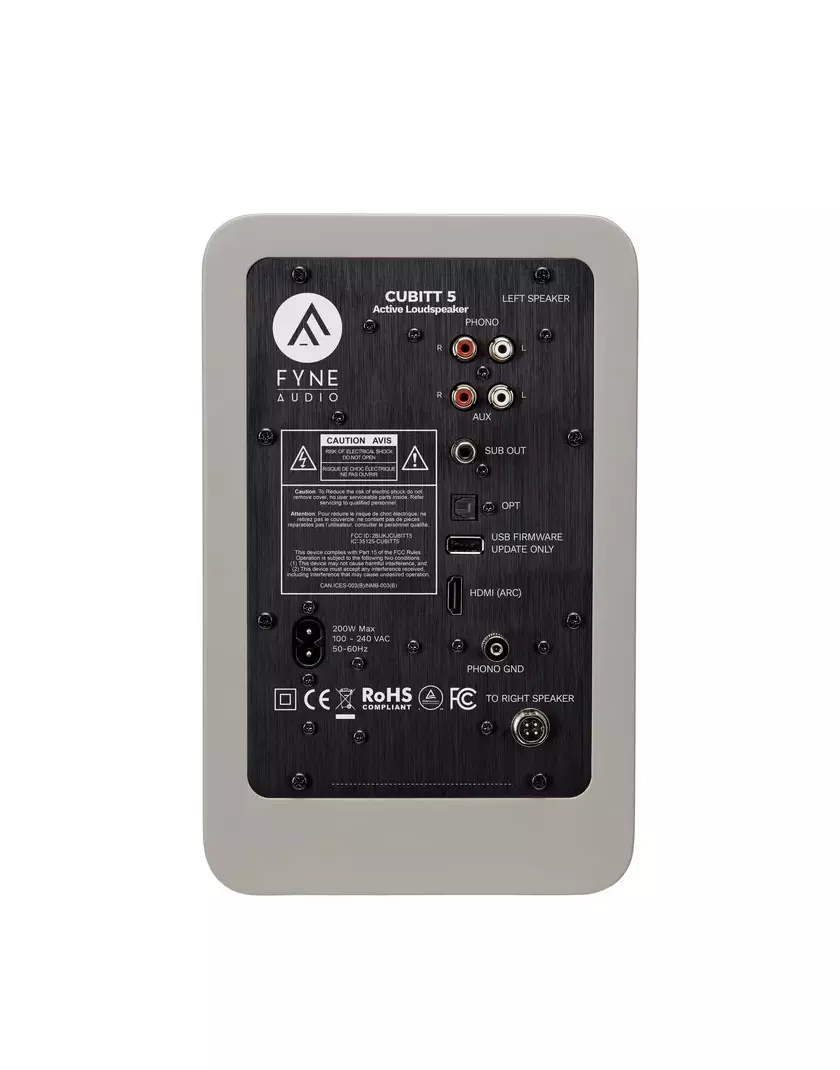 Fyne Audio CUBITT 5 Aktív hangfal szürke - Image 3