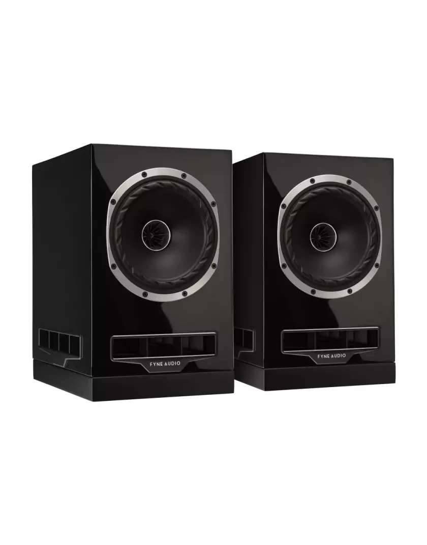 Fyne Audio F500S polc hangfal magasfényű fekete