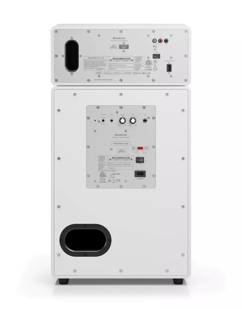 Audio Pro Drumfire II W vezeték nélküli multiroom hangszóró, fehér - Image 2