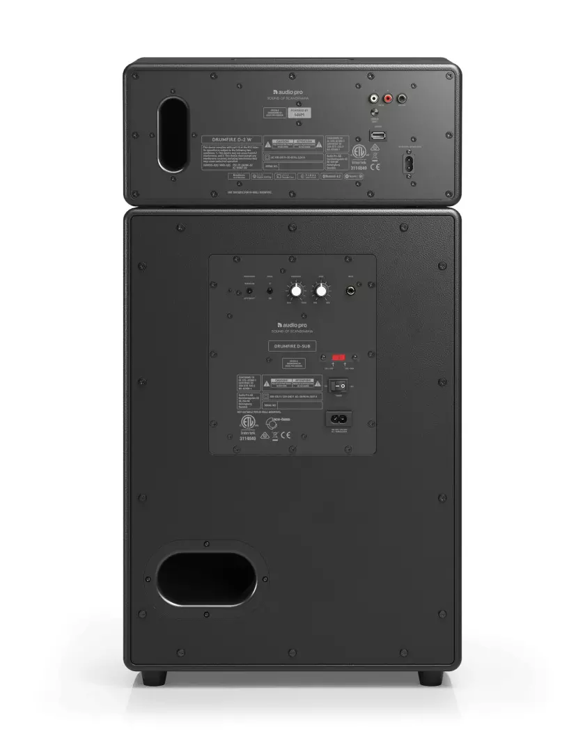 Audio Pro Drumfire II W vezeték nélküli multiroom hangszóró, fekete - Image 3