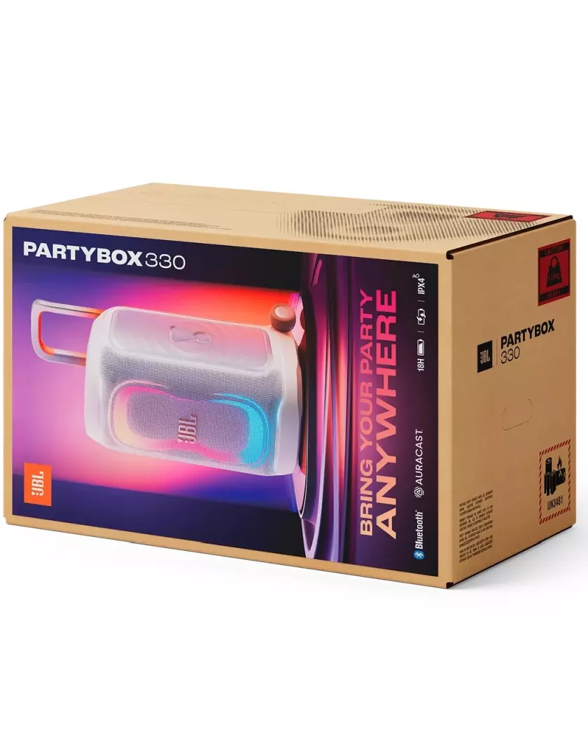 JBL PARTYBOX 330 Bluetooth-hangszóró fehér - Image 2