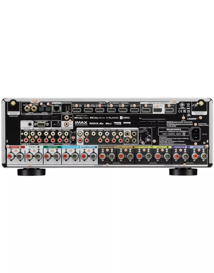Marantz CINEMA 50 S2 9.4 házimozi erősítő ezüst - Image 3