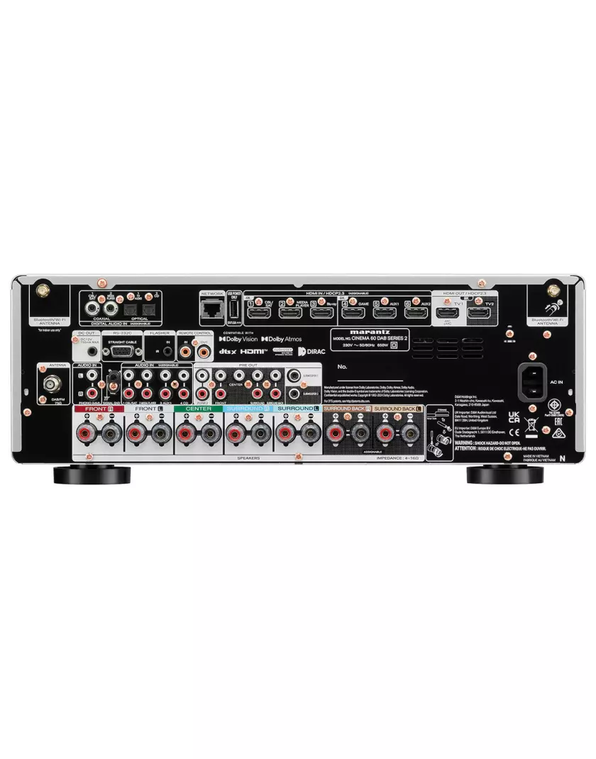 Marantz CINEMA 60 DAB S2 7.2 házimozi erősítő ezüst - Image 3