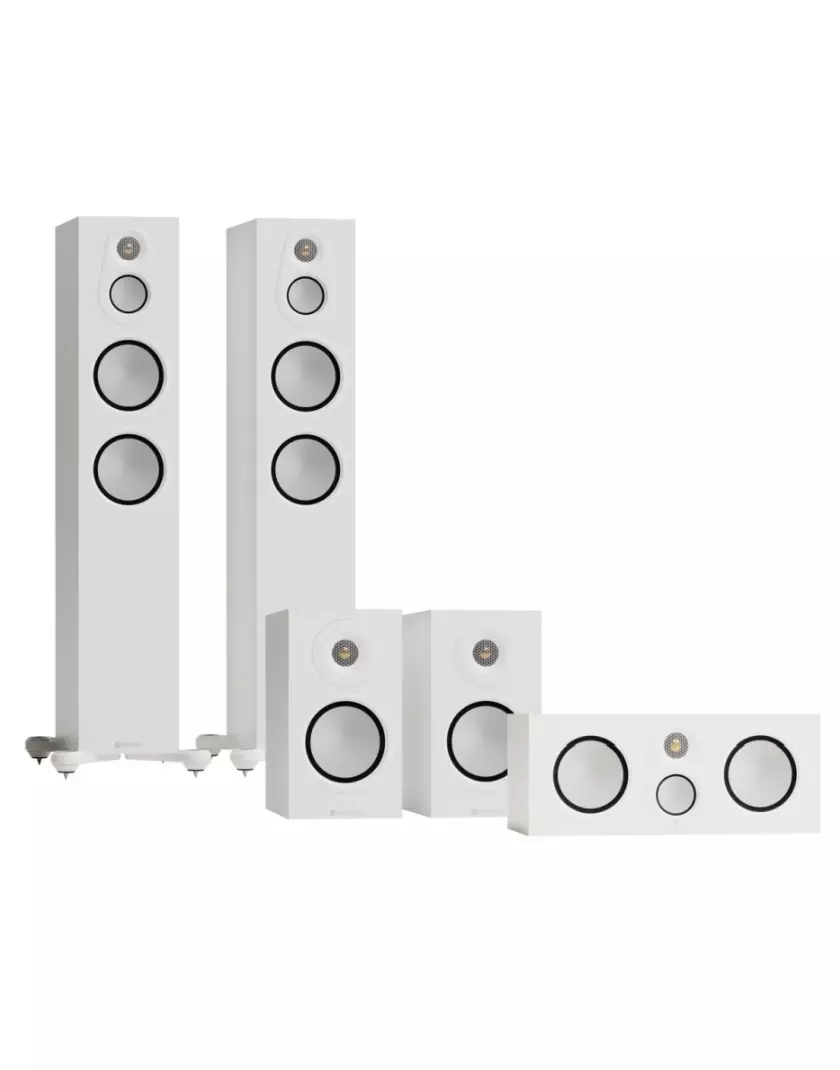 Monitor Audio SILVER 300 8G 5.0 házimozi hangfalszett, fehér