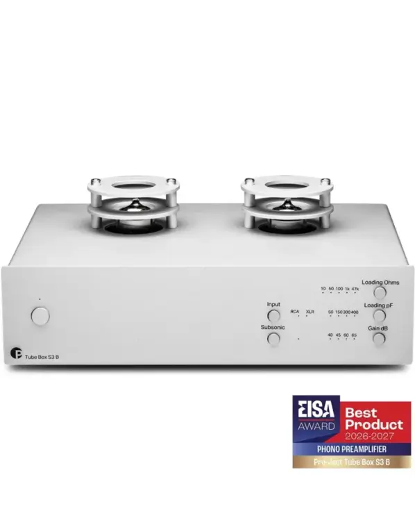 Pro-Ject Tube Box S3 B szimmetrikus phono előerősítő, ezüst