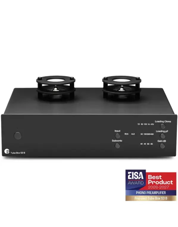 Pro-Ject Tube Box S3 B szimmetrikus phono előerősítő, fekete