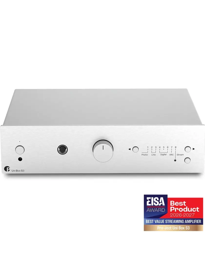 Pro-Ject Uni Box S3 Sztereó erősítő és multiroom streamer ezüst