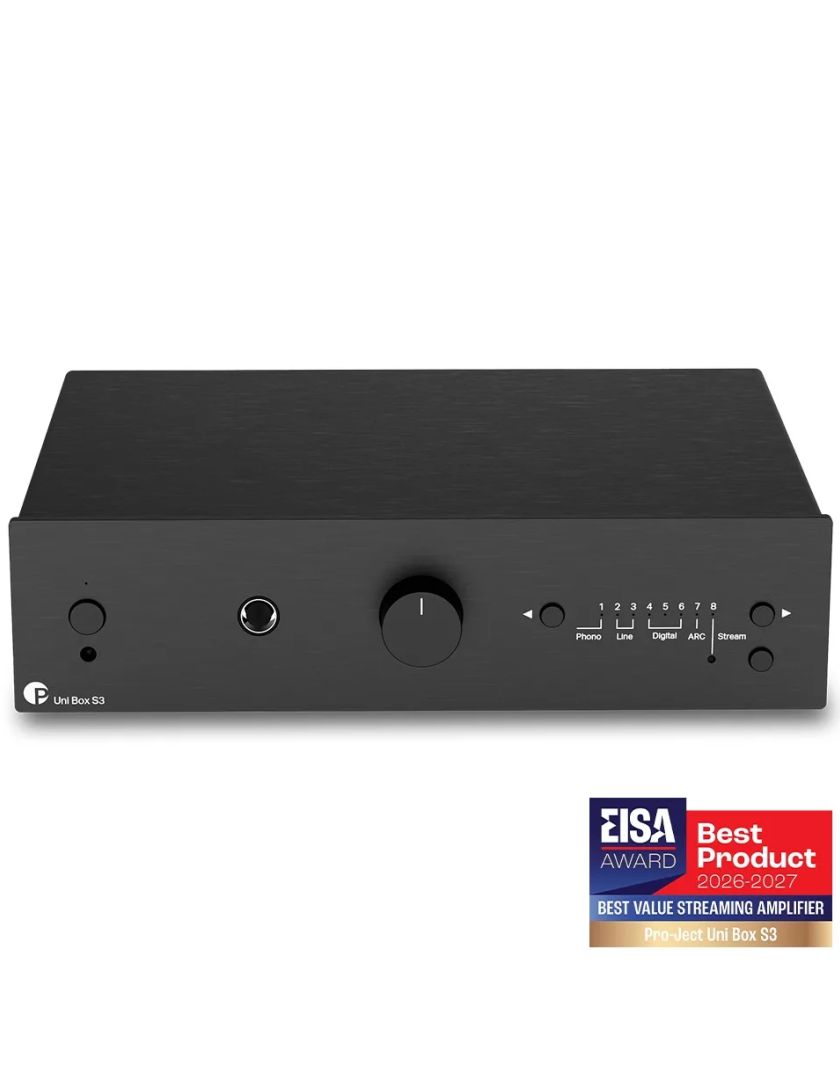 Pro-Ject Uni Box S3 Sztereó erősítő és multiroom streamer fekete