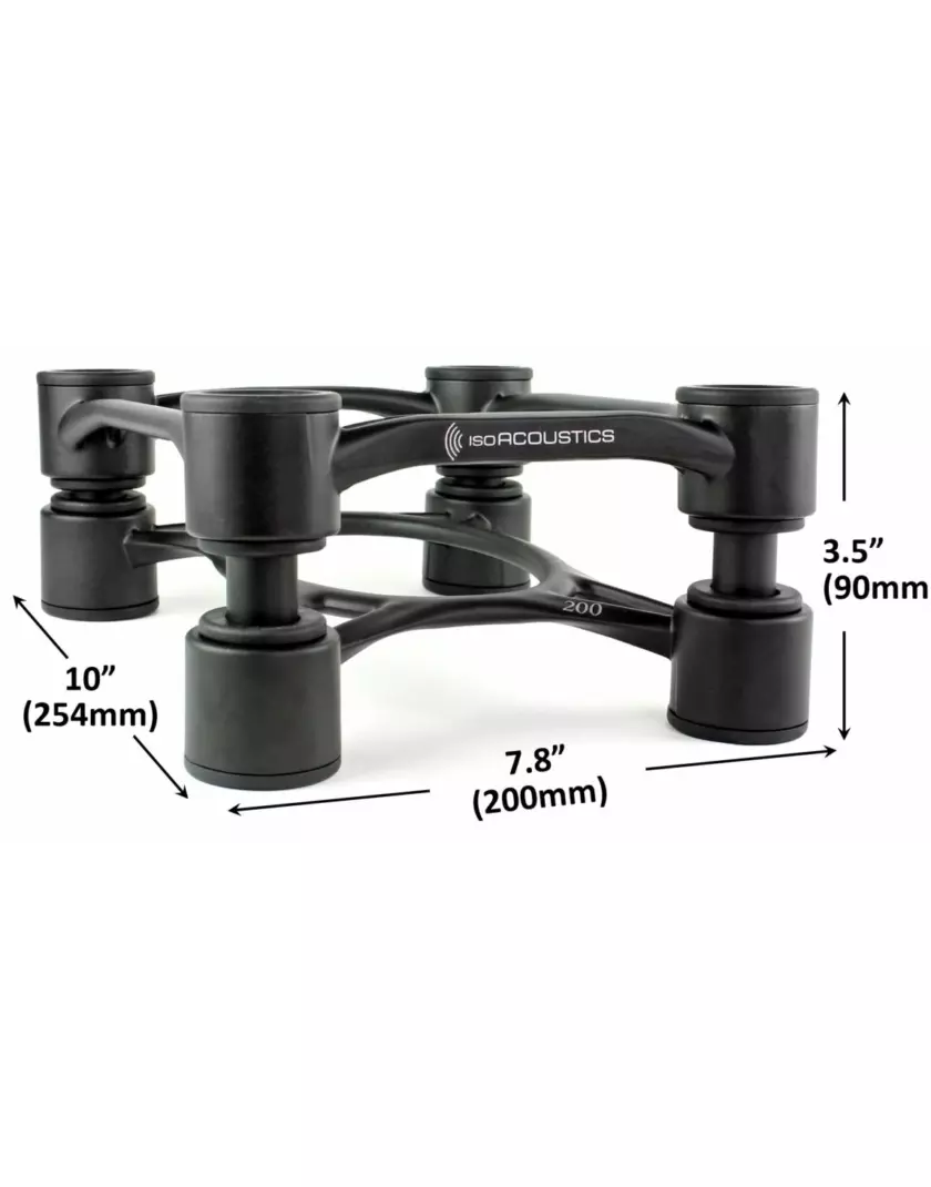 IsoAcoustics Aperta 200 hangfalállvány, fekete - Image 4