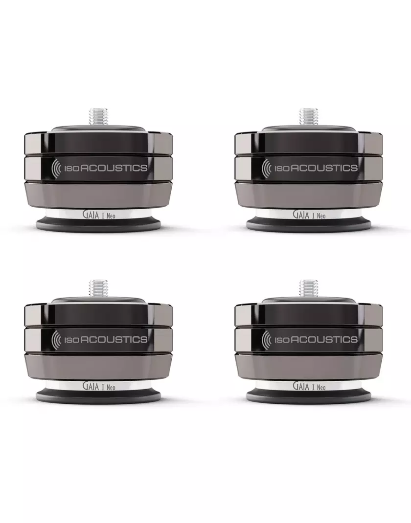 IsoAcoustics GAIA II NEO DC rezgéscsillapító láb, 4 db-os szett, króm