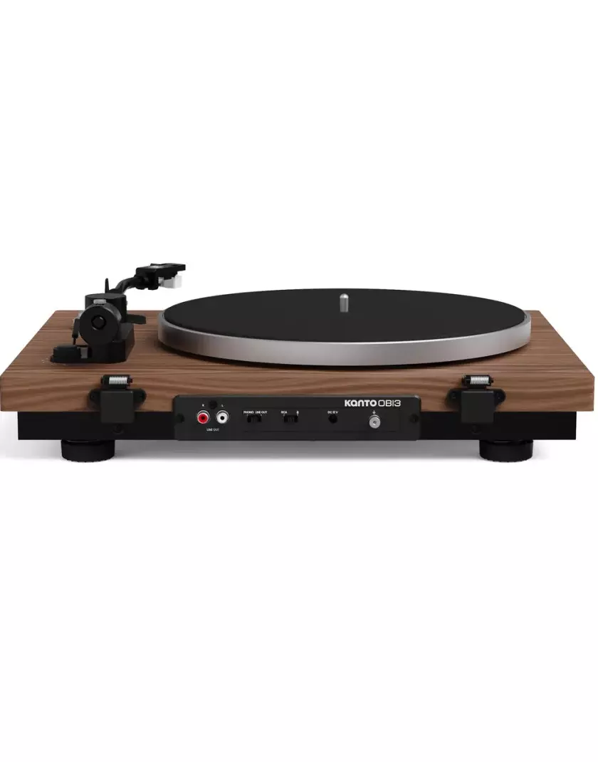Kanto OBI3 G2 lemezjátszó phono előfokkal, Bluetooth kimenettel, dió - Image 4