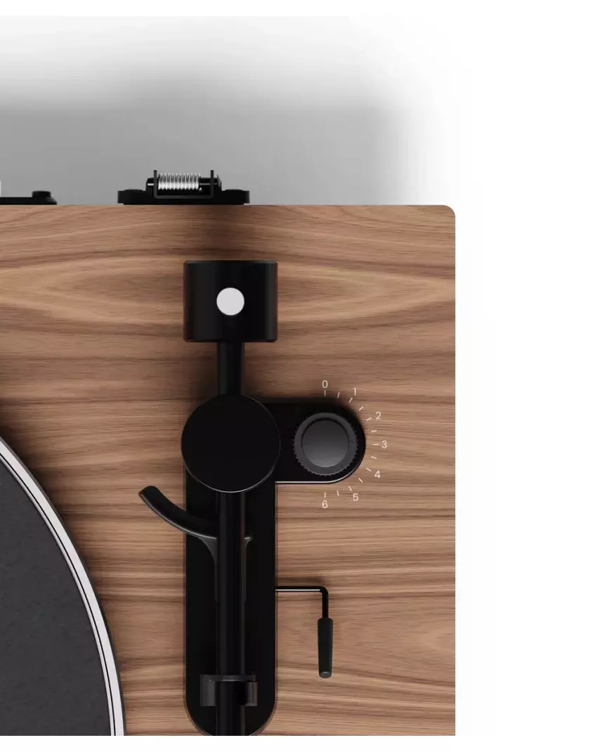 Kanto OBI3 G2 lemezjátszó phono előfokkal, Bluetooth kimenettel, dió - Image 3